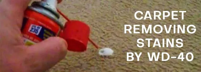 Carpets Removing Stains by WD-40