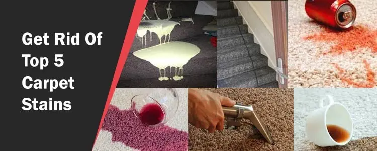 Get Rid Of Top 5 Carpet Stains